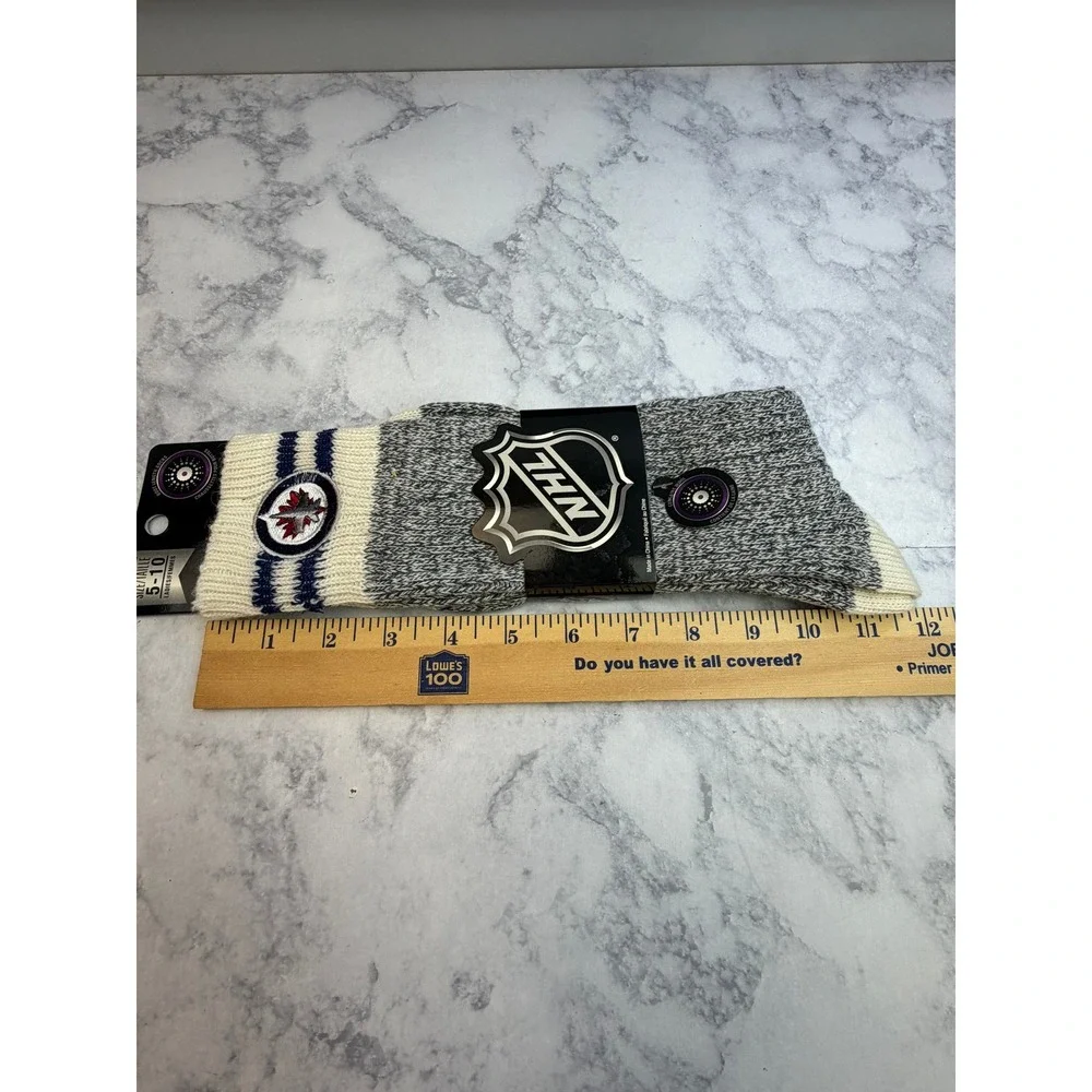 Winnipeg Jets NHL Boot Length Socks Mens Grey Wool Blend Gertex NHNK5761CCCBJ-1